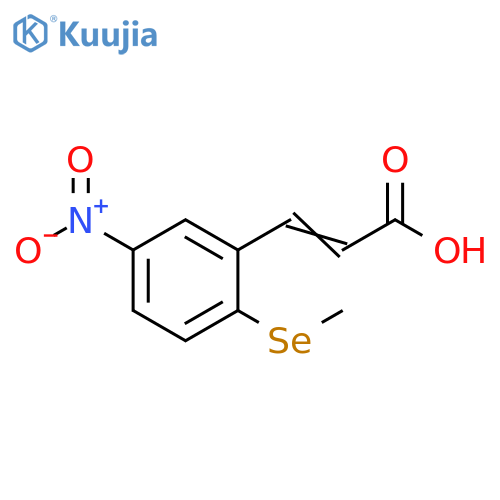 2-Propenoic acid, 3-[2-(methylseleno)-5-nitrophenyl]- structure