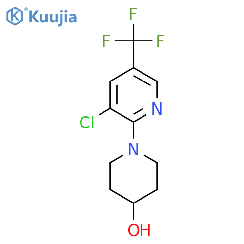 1-3-Chloro-5-(trifluoromethyl)pyridin-2-yl-3-piperidine-4-ol structure