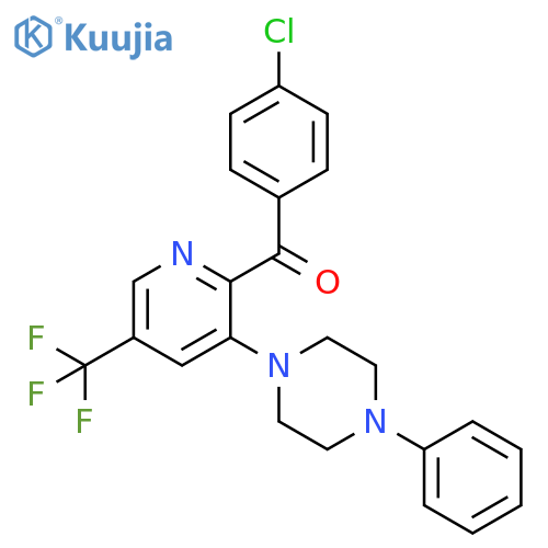 (4-CHLOROPHENYL)[3-(4-PHENYLPIPERAZINO)-5-(TRIFLUOROMETHYL)-2-PYRIDINYL]METHANONE structure