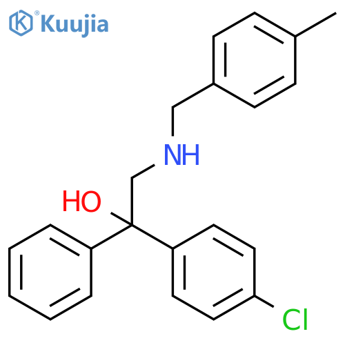 1-(4-Chlorophenyl)-2-(4-methylbenzyl)amino-1-phenyl-1-ethanol structure