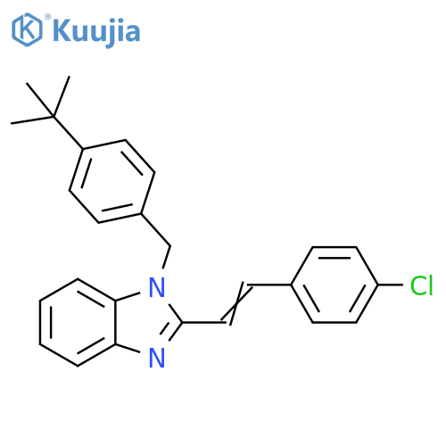 1-[4-(TERT-BUTYL)BENZYL]-2-(4-CHLOROSTYRYL)-1H-1,3-BENZIMIDAZOLE structure