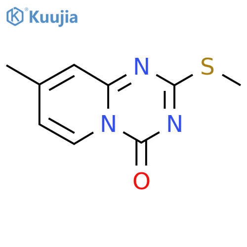 8-Methyl-2-(methylsulfanyl)-4H-pyrido[1,2-a][1,3,5]triazin-4-one structure