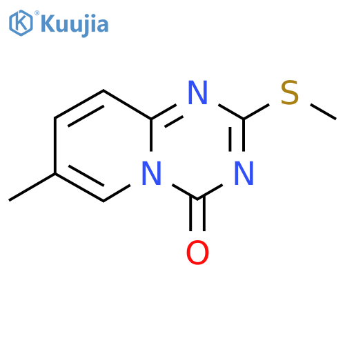 7-Methyl-2-(methylsulfanyl)-4H-pyrido[1,2-a][1,3,5]triazin-4-one structure