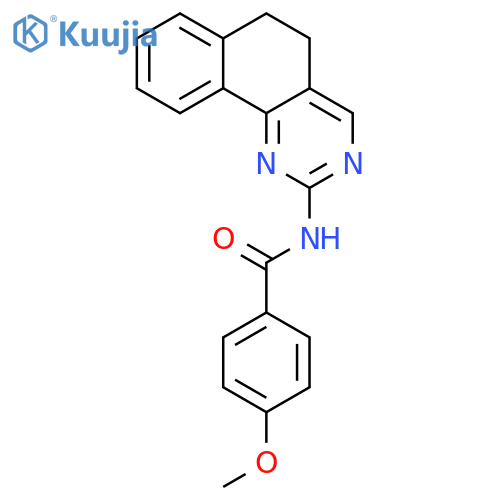 Benzamide, N-(5,6-dihydrobenzo[h]quinazolin-2-yl)-4-methoxy- structure