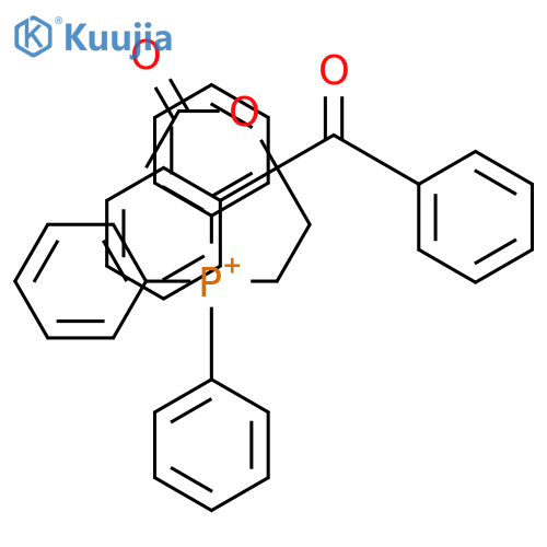Phosphonium,[3-(acetyloxy)-4-oxo-3,4-diphenylbutyl]triphenyl-, bromide (1:1) structure