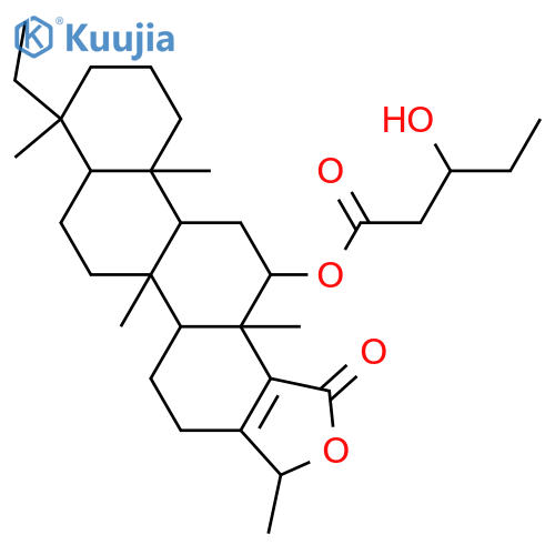 12-Hydroxy-20,24-dimethyl-17-scalaren-25,24-olide; (12α,24R)-form, 12-O-(3-Hydroxypentanoyl) structure