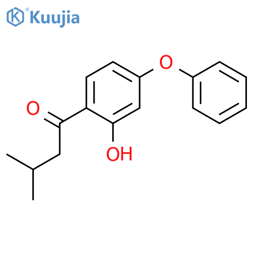 1-BUTANONE, 1-(2-HYDROXY-4-PHENOXYPHENYL)-3-METHYL- structure