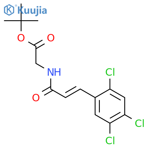 GLYCINE, N-[(2E)-1-OXO-3-(2,4,5-TRICHLOROPHENYL)-2-PROPEN-1-YL]-, 1,1-DIMETHYLETHYL ESTER structure