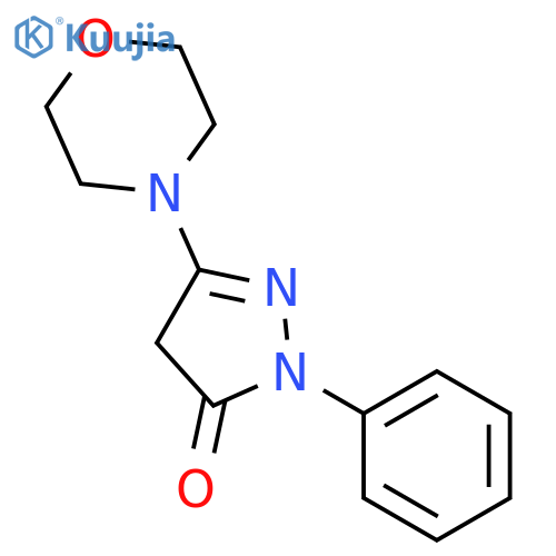 3-Morpholino-1-phenyl-1H-pyrazol-5(4H)-one structure