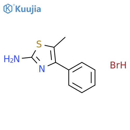5-methyl-4-phenyl-1,3-thiazol-2-amine structure