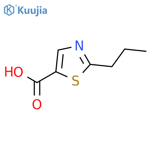 2-propyl-1,3-thiazole-5-carboxylic acid structure