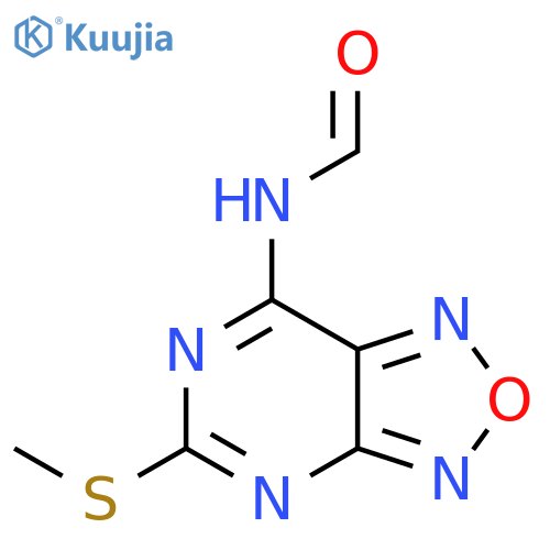 Formamide, N-[5-(methylthio)[1,2,5]oxadiazolo[3,4-d]pyrimidin-7-yl]- structure