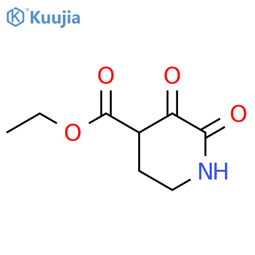 4-Piperidinecarboxylicacid, 2,3-dioxo-, ethyl ester structure