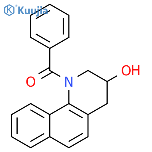 Methanone, (3,4-dihydro-3-hydroxybenzo[h]quinolin-1(2H)-yl)phenyl- structure