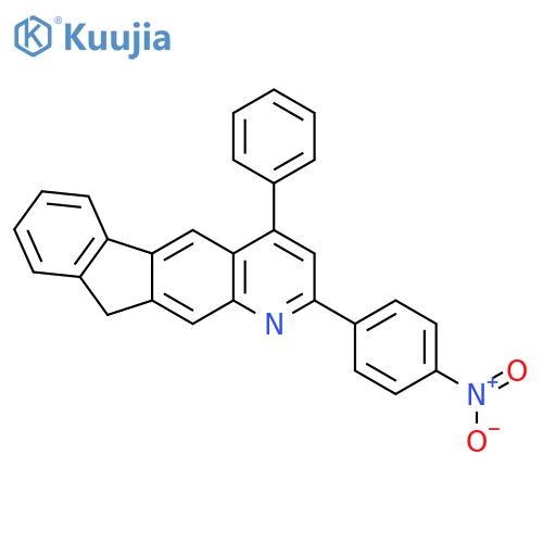 2-(4-Nitrophenyl)-4-phenyl-10H-indeno[1,2-G]quinoline structure
