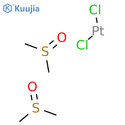 Platinum, dichlorobis(methyl sulfoxide)-, trans- (8CI) structure