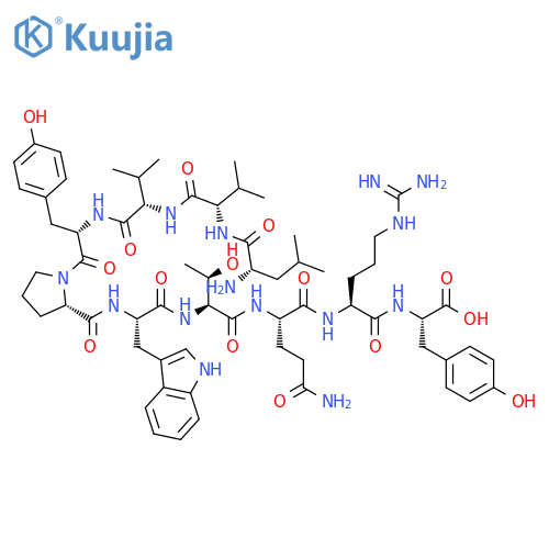 L-Tyrosine,L-leucyl-L-valyl-L-valyl-L-tyrosyl-L-prolyl-L-tryptophyl-L-threonyl-L-glutaminyl-L-arginyl- structure