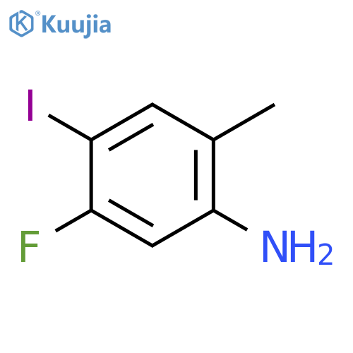 5-Fluoro-4-iodo-2-methyl-phenylamine structure