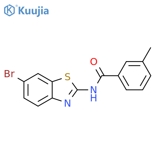 Benzamide, N-(6-bromo-2-benzothiazolyl)-3-methyl- structure