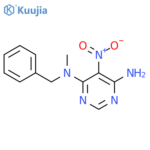 N4-benzyl-N4-methyl-5-nitropyrimidine-4,6-diamine structure