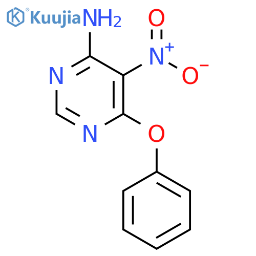 5-nitro-6-phenoxypyrimidin-4-amine structure