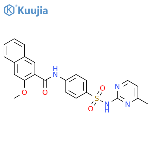 3-methoxy-N-{4-(4-methylpyrimidin-2-yl)sulfamoylphenyl}naphthalene-2-carboxamide structure