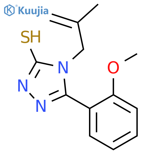 5-(2-Methoxyphenyl)-4-(2-methylprop-2-en-1-yl)-4H-1,2,4-triazole-3-thiol structure