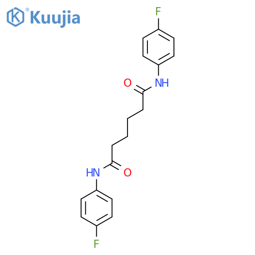 Hexanediamide, N,N'-bis(4-fluorophenyl)- structure