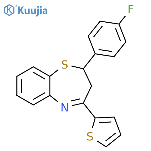 2-(4-fluorophenyl)-4-(thiophen-2-yl)-2,3-dihydro-1,5-benzothiazepine structure
