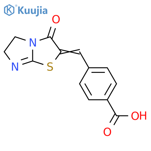 4-(E)-(3-Oxo-5,6-dihydroimidazo2,1-b1,3thiazol-2(3H)-ylidene)methyl- benzoic acid structure