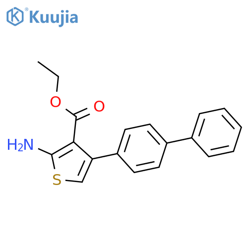 Ethyl 2-Amino-4-(1,1'-biphenyl-4-yl)thiophene-3-carboxylate structure