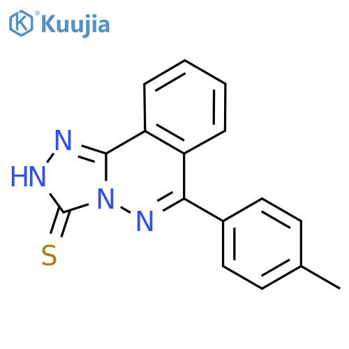 6-(4-methylphenyl)-2H,3H-1,2,4triazolo3,4-aphthalazine-3-thione structure