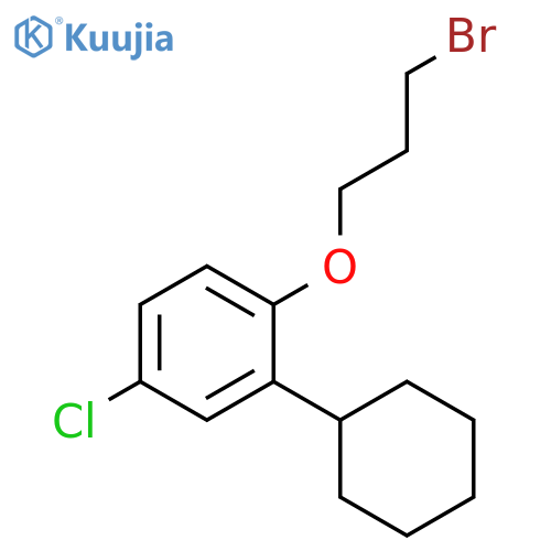 BENZENE, 1-(3-BROMOPROPOXY)-4-CHLORO-2-CYCLOHEXYL- structure