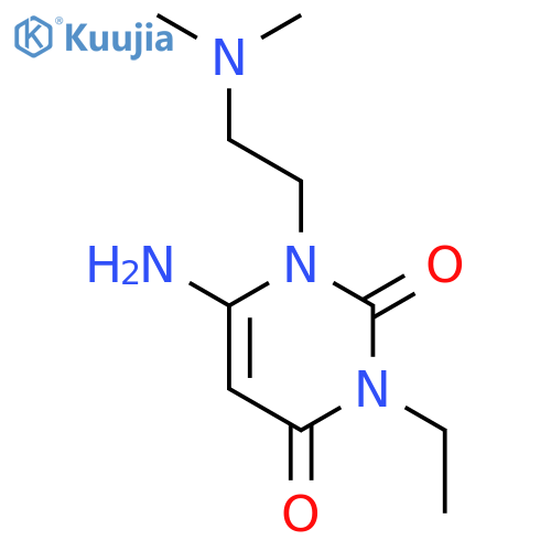 2,4(1H,3H)-Pyrimidinedione,6-amino-1-[2-(dimethylamino)ethyl]-3-ethyl- structure
