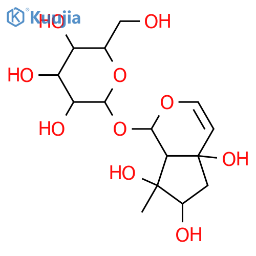 b-D-Glucopyranoside,1,4a,5,6,7,7a-hexahydro-4a,6,7-trihydroxy-7-methylcyclopenta[c]pyran-1-yl,(1S,4aS,6R,7R,7aS)- (9CI) structure