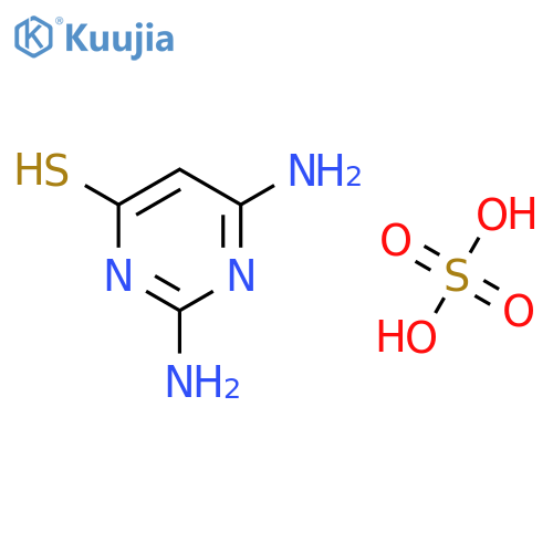 2,4-DIAMINO-6-MERCAPTO-PYRIMIDINE SULFATE structure