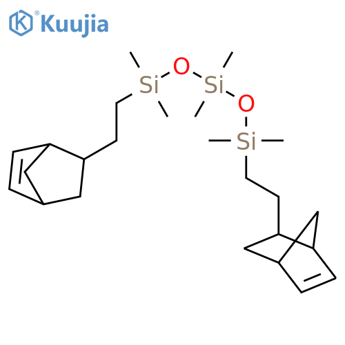 Trisiloxane,1,5-bis(2-bicyclo[2.2.1]hept-5-en-2-ylethyl)-1,1,3,3,5,5-hexamethyl- structure