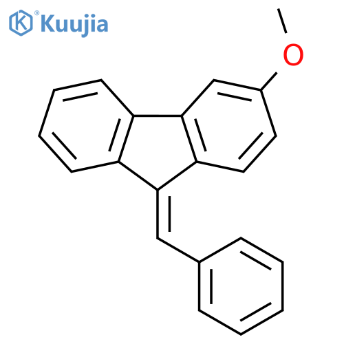 9H-Fluorene, 3-methoxy-9-(phenylmethylene)-, (9Z)- structure