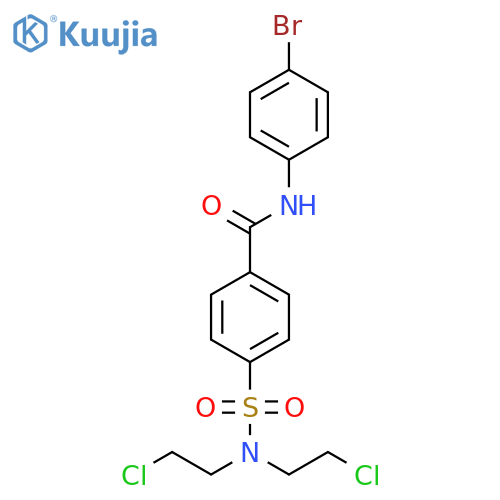 4-bis(2-chloroethyl)sulfamoyl-N-(4-bromophenyl)benzamide structure