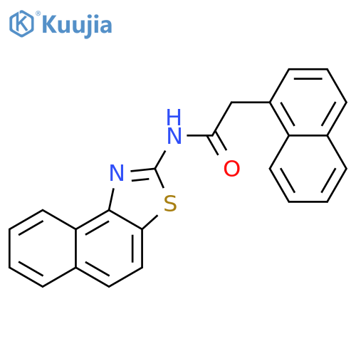 2-(naphthalen-1-yl)-N-{naphtho1,2-d1,3thiazol-2-yl}acetamide structure