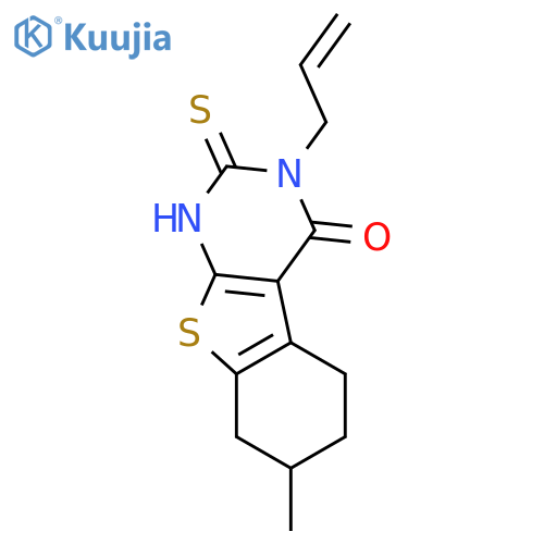 11-methyl-4-(prop-2-en-1-yl)-5-sulfanyl-8-thia-4,6-diazatricyclo7.4.0.0^{2,7}trideca-1(9),2(7),5-trien-3-one structure