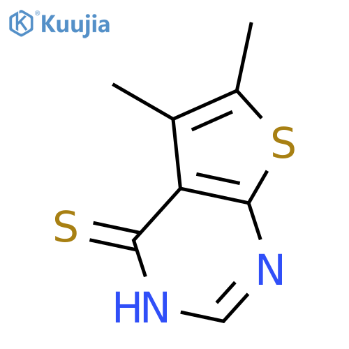 5,6-dimethylthieno2,3-dpyrimidine-4-thiol structure