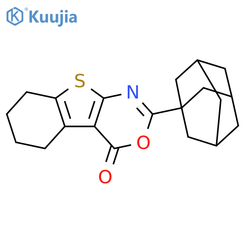 5-(adamantan-1-yl)-4-oxa-8-thia-6-azatricyclo[7.4.0.0^{2,7}]trideca-1(9),2(7),5-trien-3-one structure