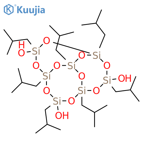 Tricyclo[7.3.3.15,11]heptasiloxane-3,7,14-triol,1,3,5,7,9,11,14-heptakis(2-methylpropyl)- structure