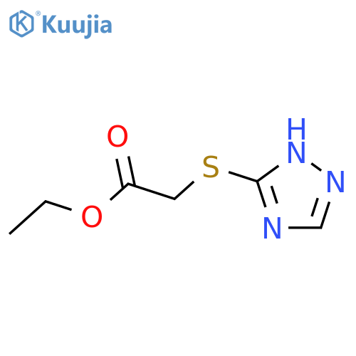 ethyl 2-(1H-1,2,4-triazol-3-ylsulfanyl)acetate structure