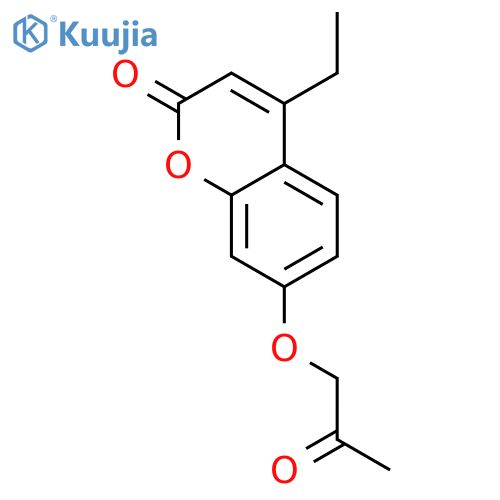4-Ethyl-7-(2-oxopropoxy)-2H-chromen-2-one structure