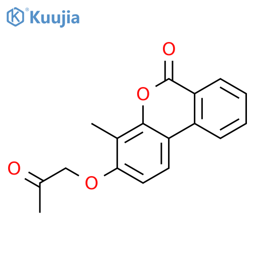 4-Methyl-3-(2-oxopropoxy)-6H-benzocchromen-6-one structure