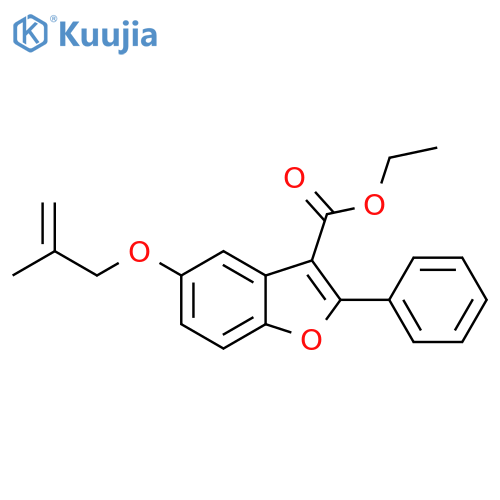 ethyl 5-[(2-methylprop-2-en-1-yl)oxy]-2-phenyl-1-benzofuran-3-carboxylate structure