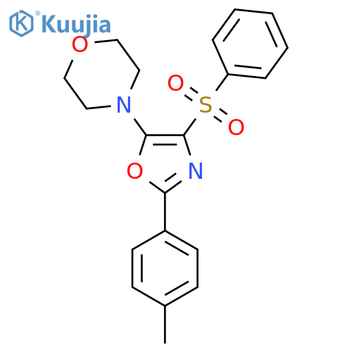 4-[4-(Benzenesulfonyl)-2-(4-methylphenyl)-1,3-oxazol-5-yl]morpholine structure