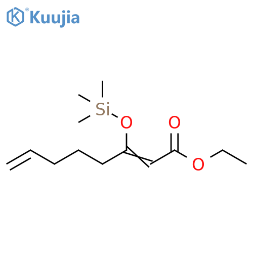 2,7-Octadienoic acid, 3-[(trimethylsilyl)oxy]-, ethyl ester structure
